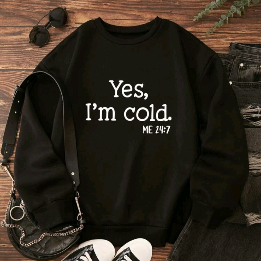 Black Graphic Sweatshirt